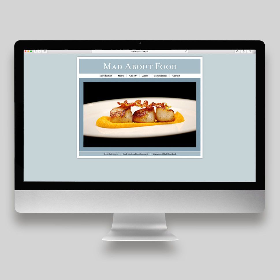 Mad About Food Website