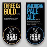 Three Cs Gold and American Pale Ale Pump Clips