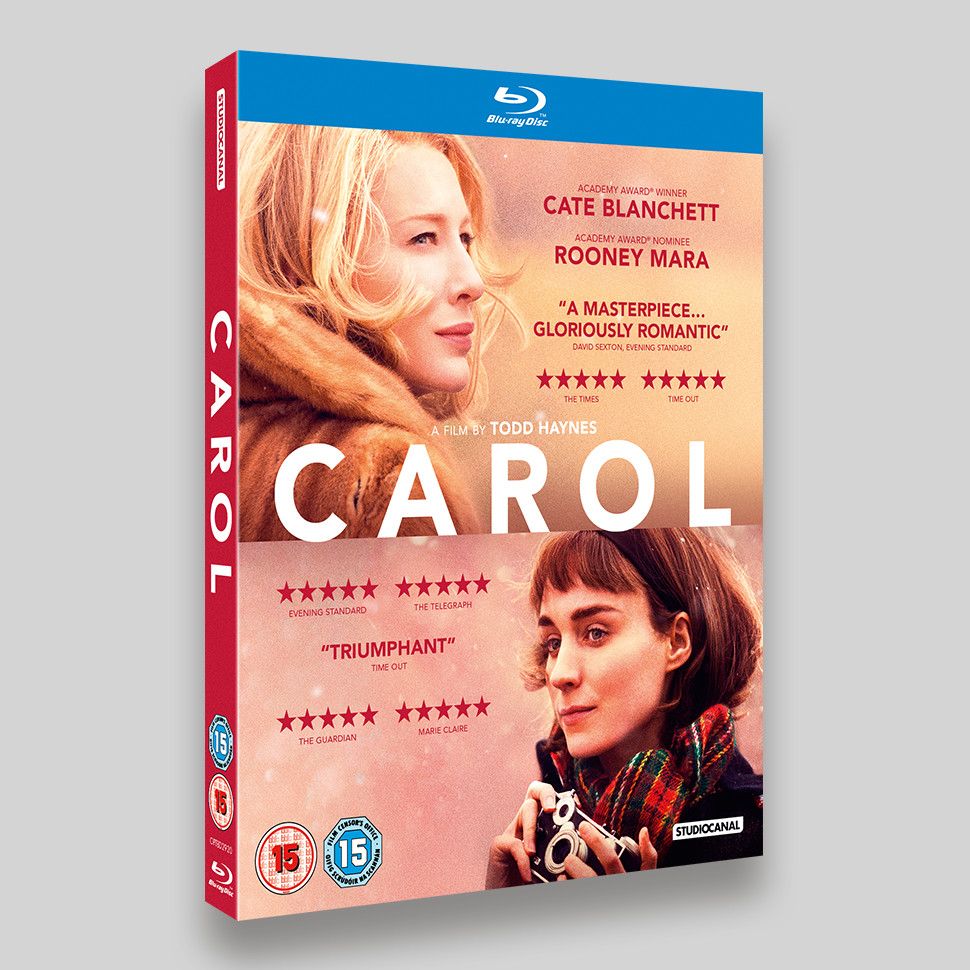 Carol Blu-ray and DVD Packaging