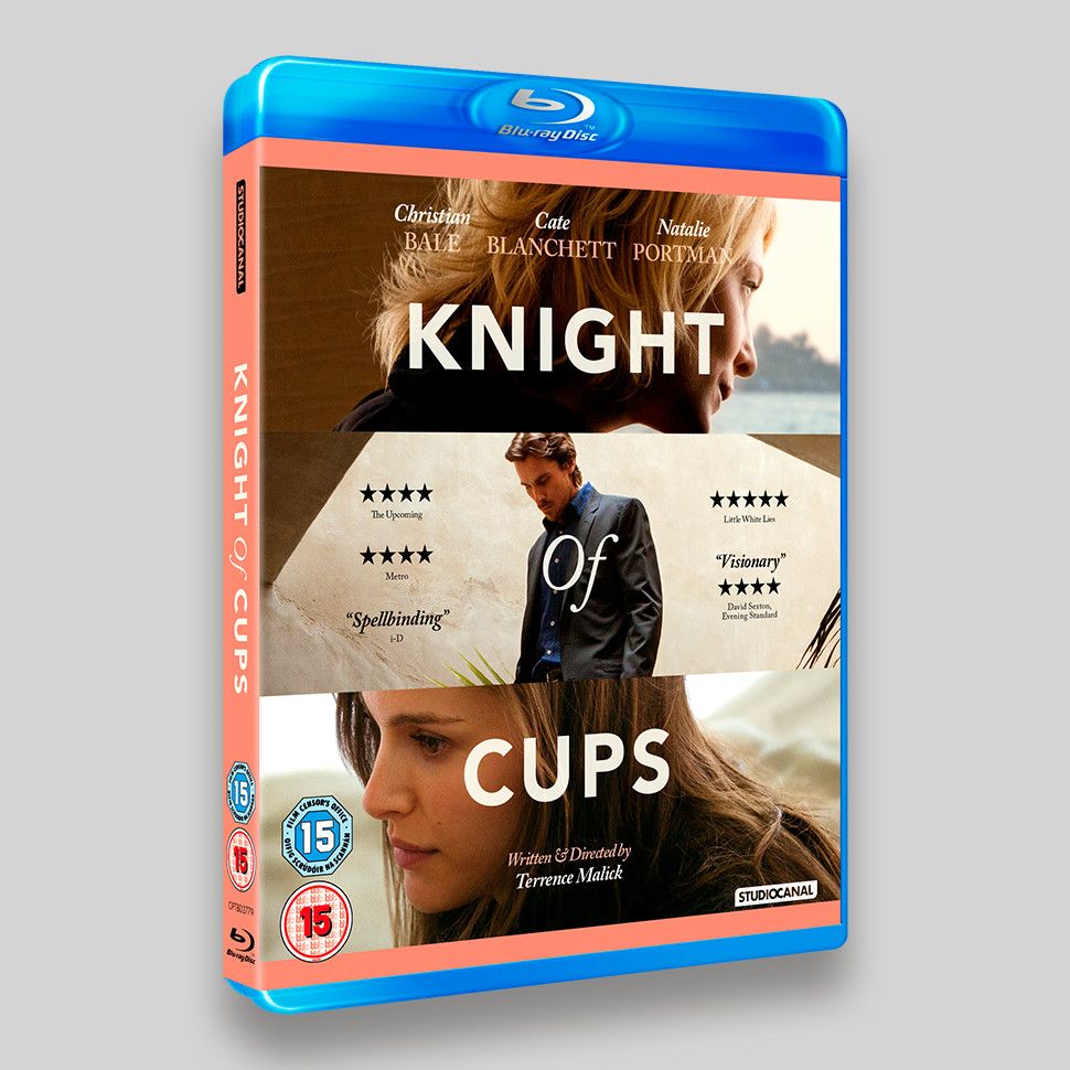 Knight Of Cups Blu-ray and DVD Packaging