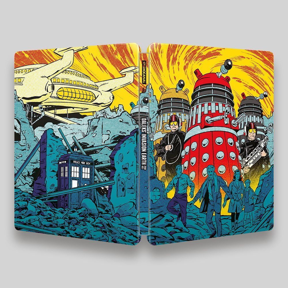 Daleks' Invasion Earth 2150 A.D. Steelbook front and back