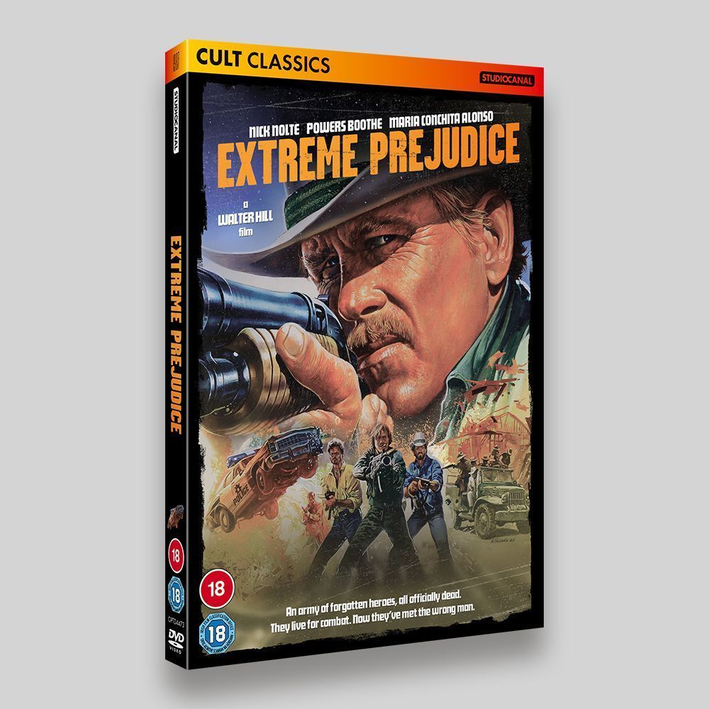 Extreme Prejudice DVD O-ring Packaging