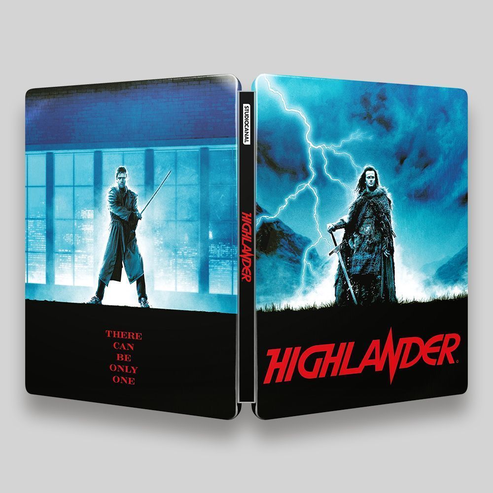 Highlander UHD Blu-ray Steelbook outer open Packaging