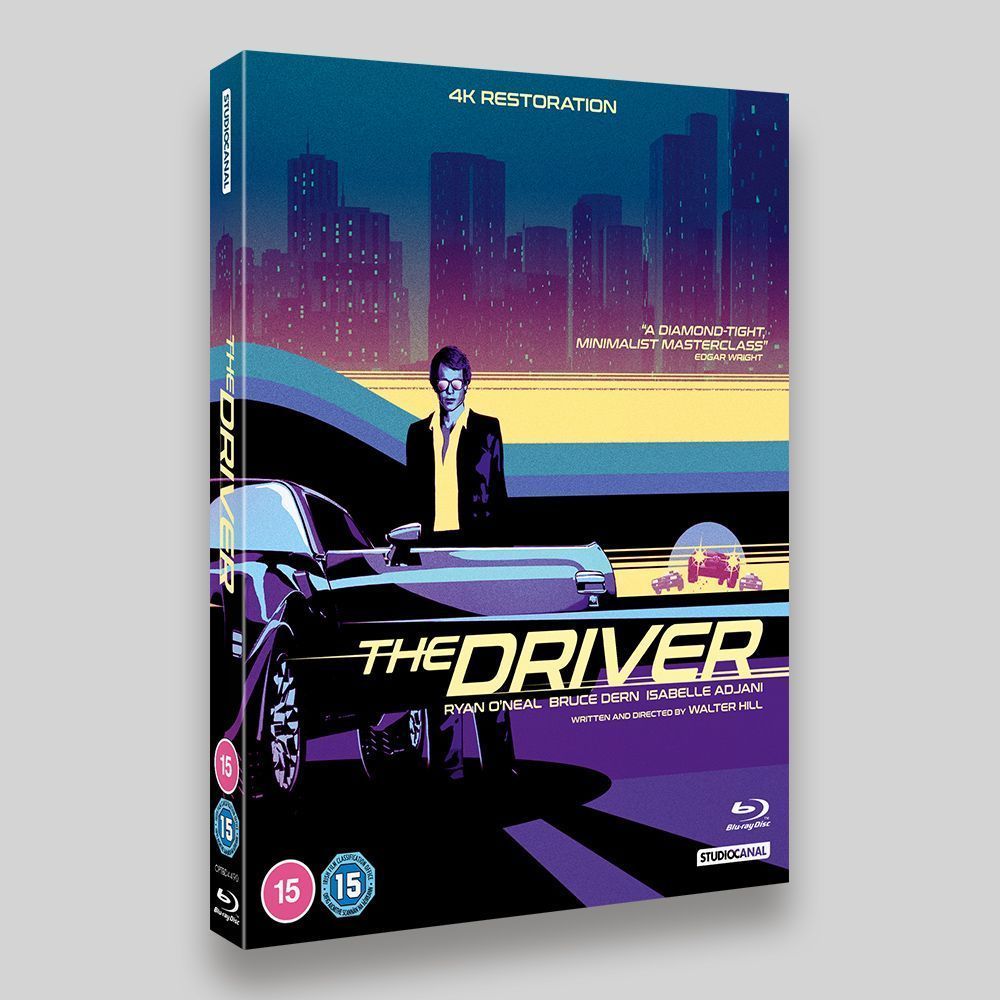 The Driver UHD Bluray, Bluray and DVD Packaging Rogue Four Design