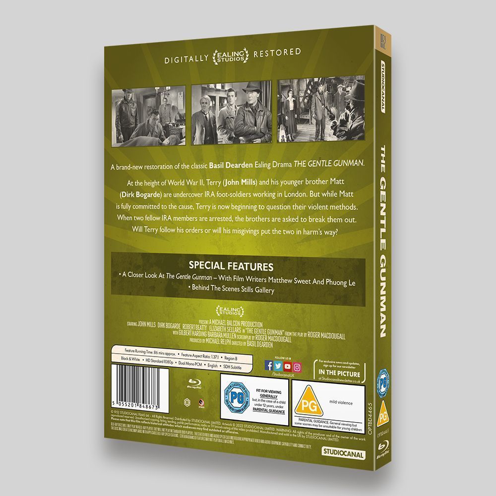 The Gentle Gunman 
DVD O-ring back Packaging