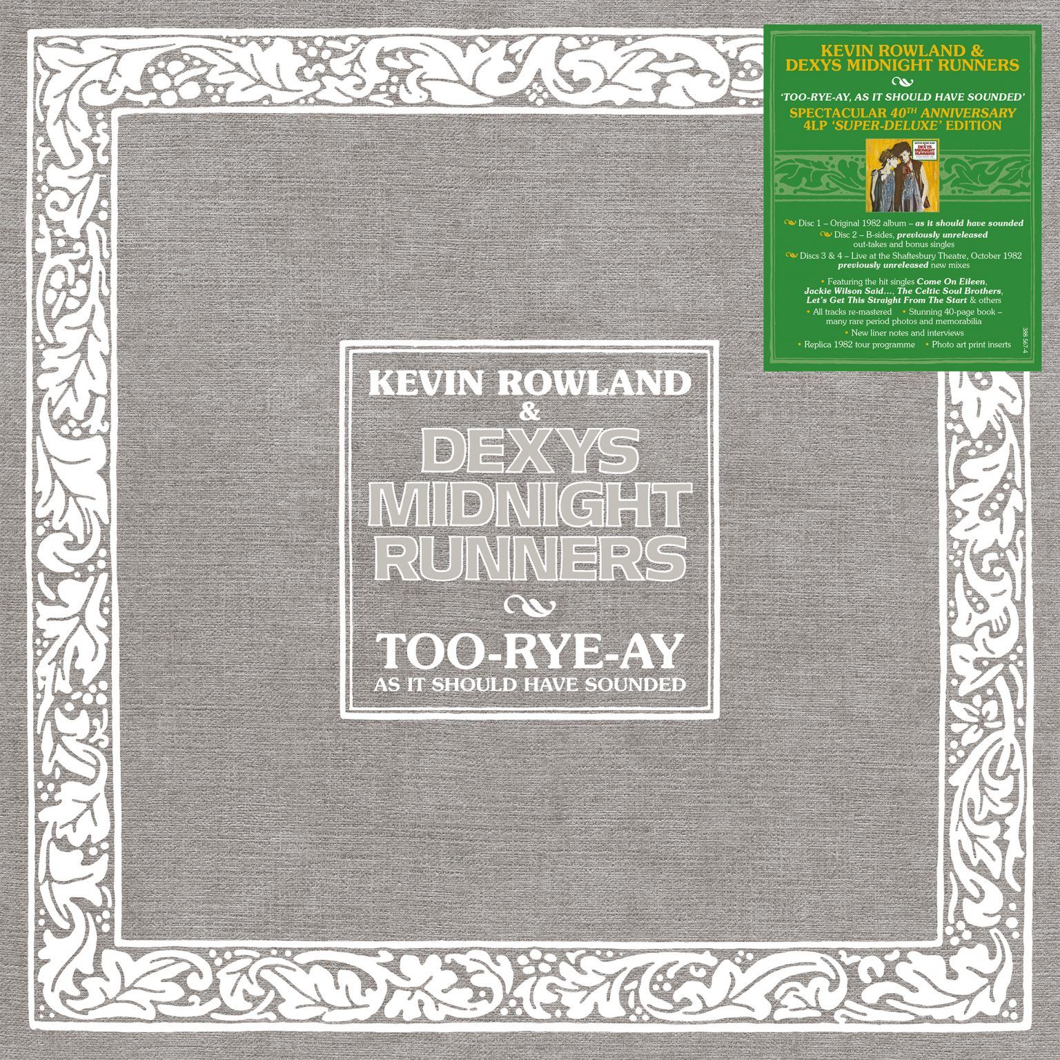 Kevin Rowland and Dexys Midnight Runners Too-Rye-Ay Boxset Cover with sticker