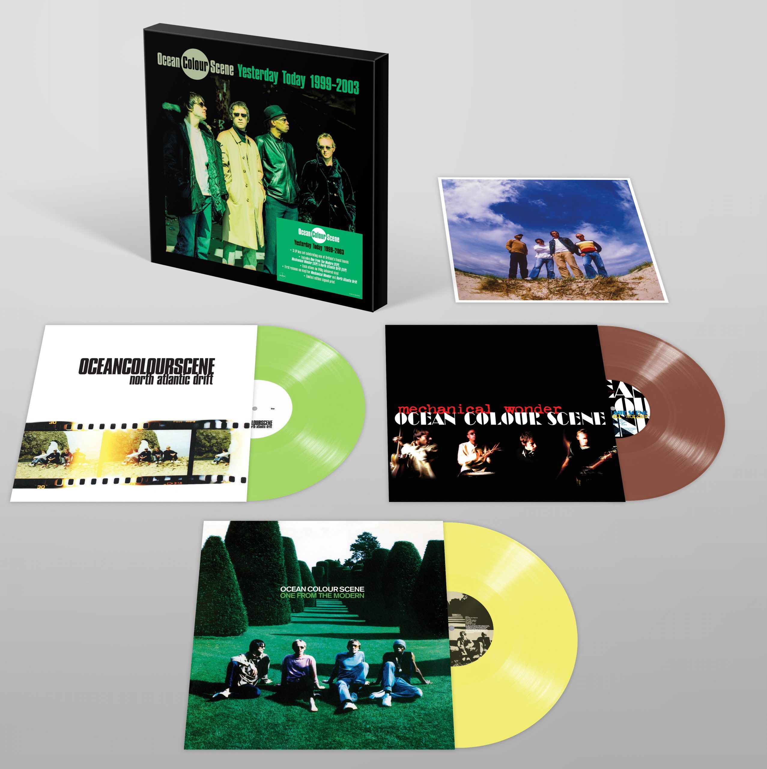 DEMRECBOX83X Ocean Colour Scene Yesterday Today 1999-2003 3D Limited Edition with Sticker