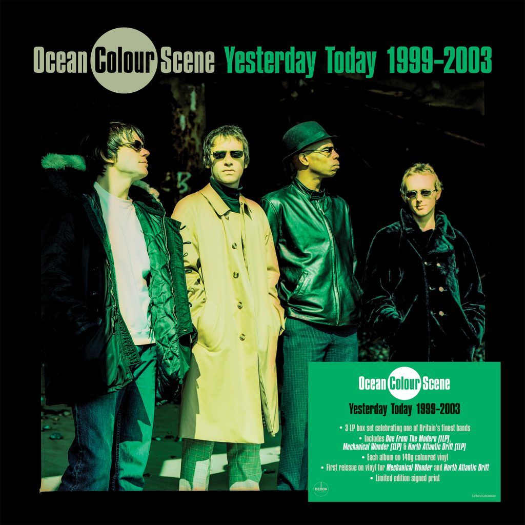 DEMRECBOX83 Ocean Colour Scene Yesterday Today 1999-2003 Limited Edition cover with sticker